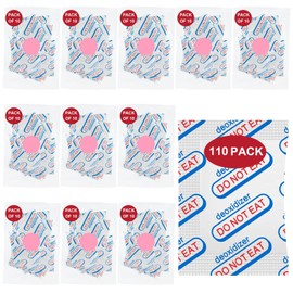 LinsKind 110 Packs 500CC Food Grade Oxygen Absorbers (10 Packs in Individual Vacuum Bag, 11x Packs of 10), Oxygen Absorbers for Food Storage, with Oxygen Indicator, for Mylar Bags, Mason Jars, Canning