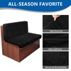 ANARACHON Leather Look RV Camper Dinette Cushion Covers, Washable RV
