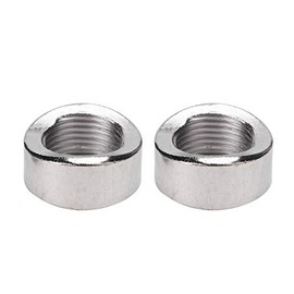 Oxygen Sensor Nut Bung, Oxygen Sensor Adapter, 2 Pieces Oxygen Sensor Curve Nut Bung M18 x 1.5 Thread Stainless Steel
