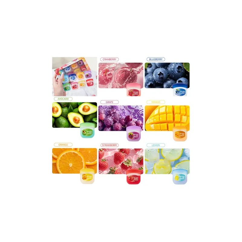 Cuidado Facial Labial Hidratante Bálsamo Labios Secos 8pz F