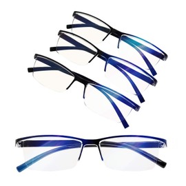 MARE AZZURO 4 Pack Blue Light Blocking Reading Glasses Women Men 1.0 1.5 to 4.0