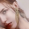 Women’s Star Tassel Earrings Crystal Dangle Star Earrings Long Star