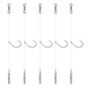 Dr.Fish 10 Pack Drop Shot Rig/Texas Rig with Rolling Barrel