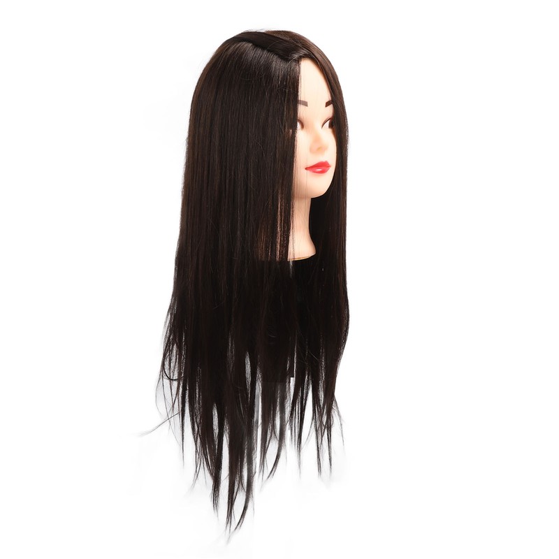 Hairdressing Mannequin Head 63cm Synthetic Fiber Head Styling Middle Part