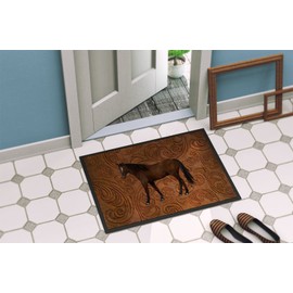 Caroline's Treasures SB3066JMAT Horse Indoor or Outdoor Mat 24x36, 24H X 36W, Multicolor