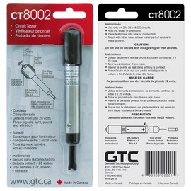 General Technologies Corp GTC CT8002 Cordless Circuit Tester