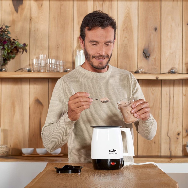 Solac MH9100 Choco Latte Heats Milk, Plastic, White