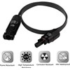 Leehitech 2 Pack 1 m Solar Flat Cable, Feed-Through Copper