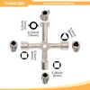 CIZTADA 16 Inch Water Meter Key with 4 Way Multi-functional