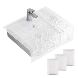 Beard Hair Catcher for Sink Beard Bib Pack of 50 Disposable Beard Catcher for Shaving Sink Cover for Shaving & Trimming Clear Stop Worrying About Cleaning (Clear 100 PCS)