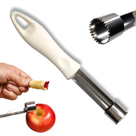 Apple and Pear Levatorsolo in Stainless Steel for Food, Fruit and Vegetable Torsoli Lever with ABS Handle, with Serrated Blade, for Kitchen