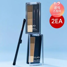 Clio [클리오] 킬브로우쉐이핑파우더브로우X2 [02 애쉬 쿨 브라운] [Clio] Kill Brow Shaping Powder Brow X2 [02 Ash Cool Brown]