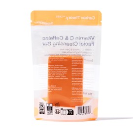Carbon Theory Vitamin C & Koffein Gesichtsreinigungsseife, Hautbelebende Seife für müde, fahle Haut, erfrischt, spendet Feuchtigkeit und hilft, Hyperpigmentierung zu reduzieren, 100 g