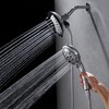 INAVAMZ Shower Heads with Handheld Spray Combo: 7.2" Rain Shower