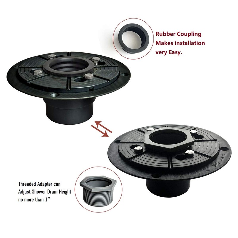 Neodrain 2-Inch ABS Sub Drain, Shower Drain Base, Shower Drain
