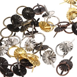 Sewroro Drawer Knobs 40pcs Mini Handle Metal Ring Handles Small Drawer Pulls for Jewelry Box Chest Cabinet Drawer DIY Craft Accessories Drawer Handles