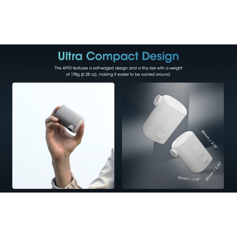 Nitecore AP10 Electronic Air Pump with LED Light