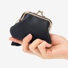 LOHGOU Genuine Leather Coin Purse, Snap Coy Pouch, Cute, Lightweight,