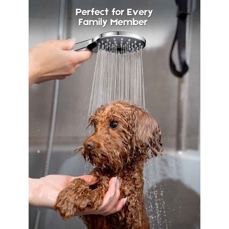 YEAUPE PRO Shower Head, Hand Shower, Shower Head with 6