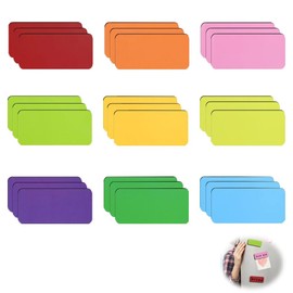 FUGSHIYI Magnetic Sheet, Whiteboard, Magnets, 3.1 x 1.2 inches (8 x 3 cm), Magnetic Sheet, Nameplate, Sheet, Strong, Reusable for Writing on Refrigerator Labels, Office, Warehouse, School, Schedule