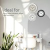 Kiera Grace Wall Clock, 10 Inch, Aster Silver Modern Classic