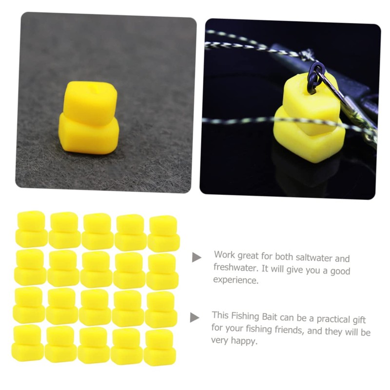 Sosoport Professional Fishing Supplies 100pcs Artificial Corn Grain Baits for