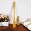 PRETYZOOM 2Pcs Wooden Shoe Horns Long Handle 15.74 Inch and
