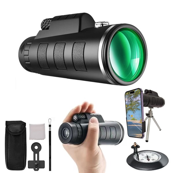 80x100 HD A Monocular More Portable Than Binoculars, Travel Essentials,