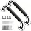 2 Pack 16.93Inch/43cm Grab Bars,304 Stainless Steel Rail Toilet Shower