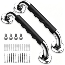 2 Pack 16.93Inch/43cm Grab Bars,304 Stainless Steel Rail Toilet Shower Bars