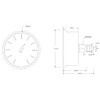 Hansfelds 0-40bar Pressure Gauge Liquid Filled 1/4'' BSP Back Mount