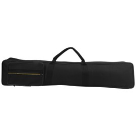 Flute Storage Bag Carrying Waterproof with Adjustable Shoulder Strap Hand Pocket Black