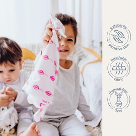 Malabar Baby Lovey Security Baby Blanket, 16 X 16 inch with Soft Plush Star on Top, Baby Toddler Towel Blanket, Starry Night