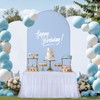 Arch Backdrop Cover Set of 3 Blue White Arch Covers