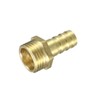 sourcing map Brass Barb Hose Fitting Connector Adapter 12mm Barbed