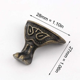 Namvo 20 PCS Antique Bronze Box Legs Feet Corner Protector Metal Hardware Decorative Jewelry Gift Box Wood Case