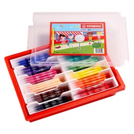 Stabilo Power – SCHOOLPACK of 144 Pens Medium Point – 12 Assorted Colours
