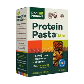 Real Natural Protein Pasta Mix Gluten Free Garbanzo, Chicharo y Lenteja Roja 250g