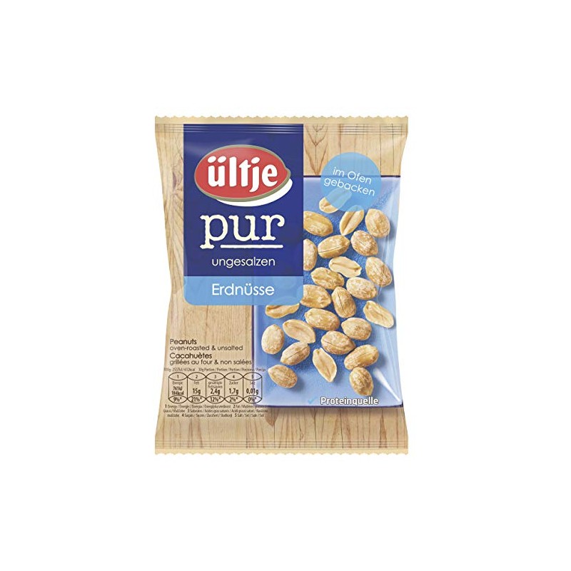 ültje Pure Peanuts, Oven Baked & Unsalted, 200 g