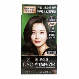 Ryo Uachae gray hair dye 3N dark brown bleaching product hair color shampoo pack massage dyeing brush Cash on delivery or payment upon order / 려 우아채 새치 염색제 3N 흑갈색 탈색 제품 헤어 컬러 샴푸 팩 마사지 염색 브러시 착불 또는 주문시 결제