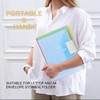 WORPSON 10 Pack, Plastic Envelopes File Folders, HeavyDuty Document Folder