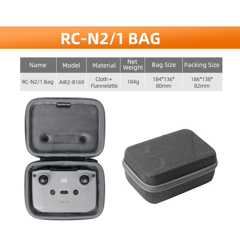 Fututech Storage Bag for DJI Mini 4 Pro RC2 RC-N2