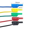 Colourful 4 mm Stackable Multimeter Banana Plug to Alligator Clip