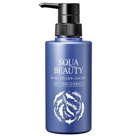 SQUA BEAUTY Z13K001 All-in-One Color Shampoo, Gray Hair Care, All-in-One Hair Care, Deep Dark Brown, Moisturizing, Hali, Scalp Care, 10.1 fl oz (300 ml) Gray Hair Shampoo Treatment