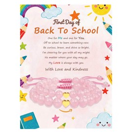 Back to School Mommy and Me Matching Bracelets for First Day of School Gift