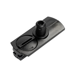 QAZQA - Luxe hanglamp adapter for 1-bevel rail zwart - Plastic oblong - LED suitable