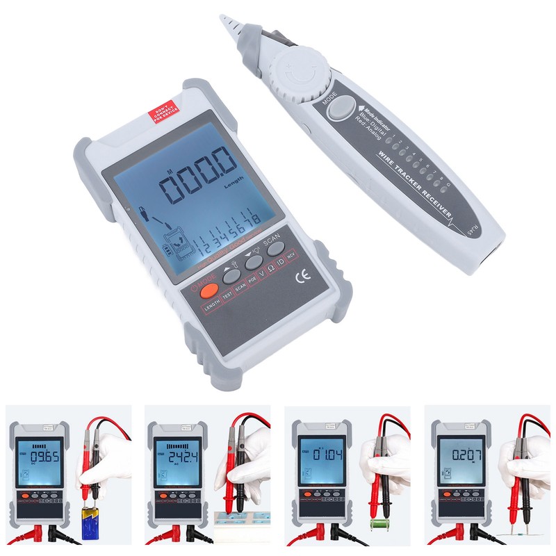 LCD Network Tester Multifunctional ABS Housing Line Finder with Multimeter