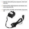Fountain Pump, Mini Submersible 4W Fountain Circulation Hydroponics Pump for