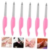 Gatuida 6Pcs Portable Nail Files Dual Sided Nail Shaping for