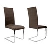BEAUTEX Set of 2 Lea Chair Covers, Elastic Plain Stretch